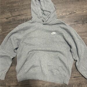 Nike Men's Heather Gray Pullover Hoodie